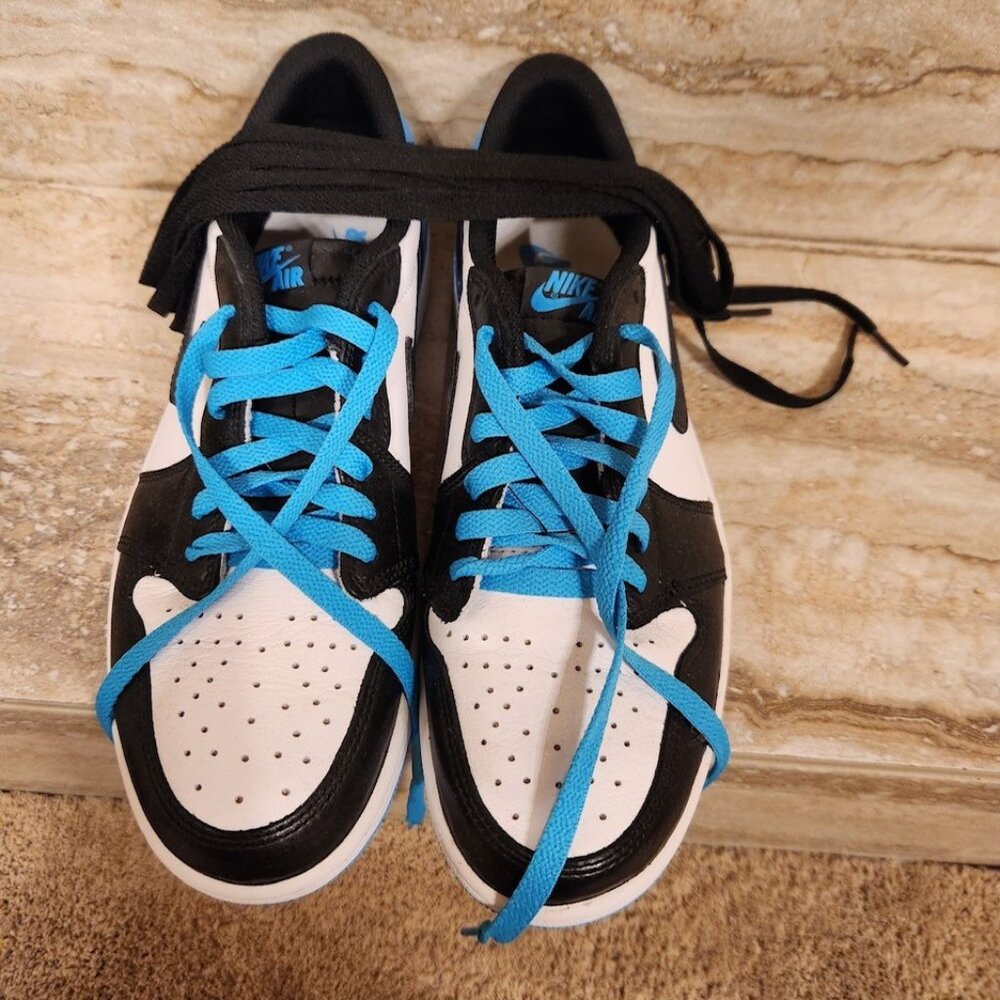 Nike Air Jordan 1 Blue Low Top, US Men's 9.5/ Women's 11